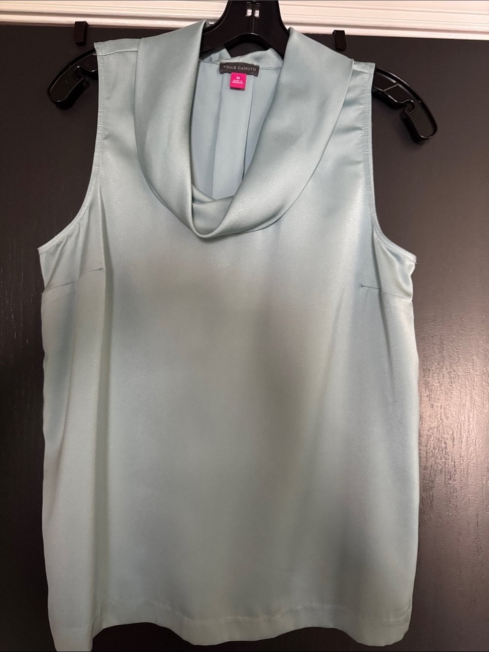 Vince Camuto Cowl neck Satin Top